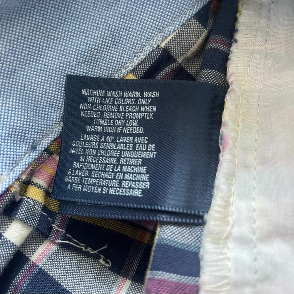 Ralph Lauren Navy & Pink Girls Plaid Shorts Size 12